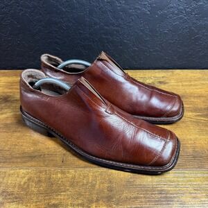 Fratelli Select 2132-02 Brown Leather‎ Slip-On Loafers Mens 10.5 M